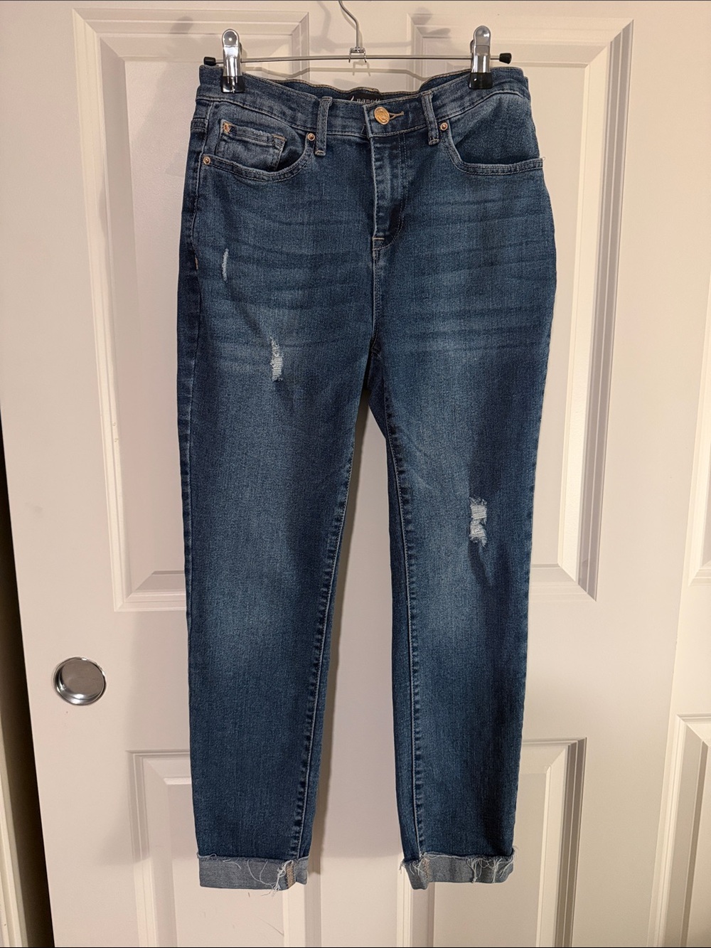 Nanette Lepore Belle High Rise Crop Skinny Jeans